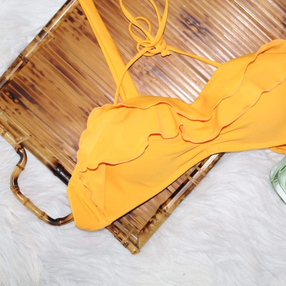 Yellow Ruffle Bikini Top!!!!! - Picture 3 of 6